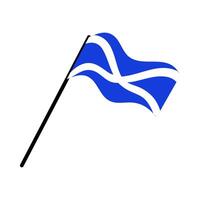 scotland national flag designed for Europe football championship in 2024 vector