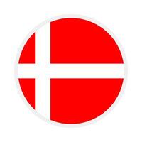 denmark national flag designed for Europe football championship in 2024 vector