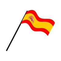 España nacional bandera diseñado para Europa fútbol americano campeonato en 2024 vector