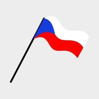 Czech republic national flag designed for Europe football championship in 2024 vector