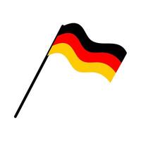 Germany national flag designed for Europe football championship in 2024 vector