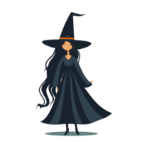 Illustration of Halloween witch png