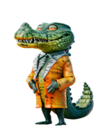 Animal character of crocodile png