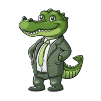 animal personagem do crocodilo png