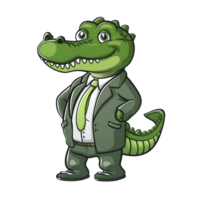 animal personaje de cocodrilo png