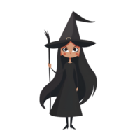 illustration av halloween häxa png