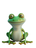 Animal character of fashionable frog png