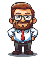 Illustration of a businessman cartoon png