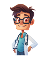 Illustration of a doctor cartoon png