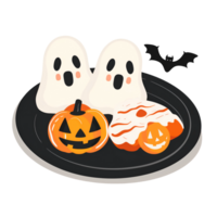 Illustration of Halloween foods png