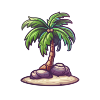 illustratie van kokosnoot boom png