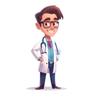 ilustração do uma médico desenho animado png