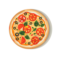 illustration av en pizza png