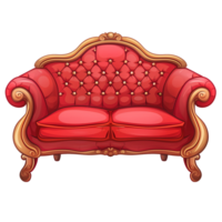 ilustración de lujo sofá png