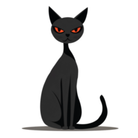 ilustração do dia das Bruxas gato png