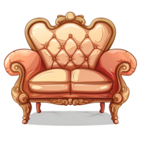 Illustration of luxury sofa png