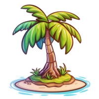 Illustration of coconut tree png