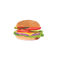 illustration av en burger png