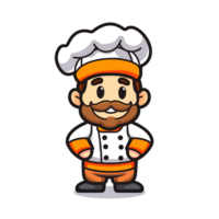 ilustração do chefe de cozinha desenho animado png