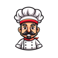 Illustration of chef cartoon png