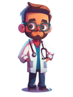 ilustração do uma médico desenho animado png