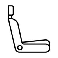 Seat Line Icon Design vector