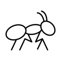 Ant Line Icon Design vector