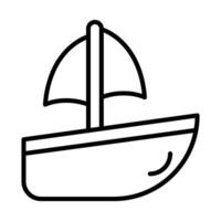 Ship Line Icon Design vector