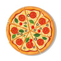 illustration av en pizza png