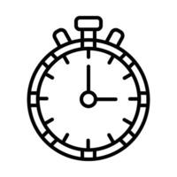 Chronometer Line Icon Design vector