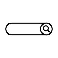 Search Line Icon Design vector