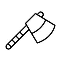 Axe Line Icon Design vector