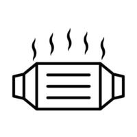 Catalytic converter Line Icon Design vector