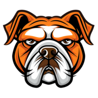 Bulldog mascot logo gaming png