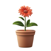 bloem in pot clip art icoon png