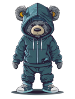 Animal character of teddy bear png