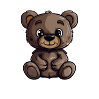 Animal character of teddy bear png