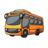autobús dibujos animados clipart icono png