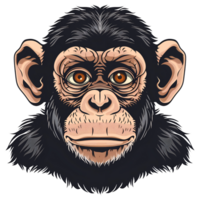 Animal character of monkey png