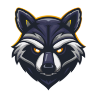 Animal mascot logo gaming png