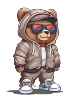 Animal character of teddy bear png