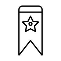 Bookmark Line Icon Design vector