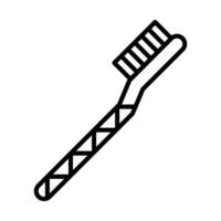 Toothbrush Line Icon Design vector