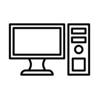 Computer Line Icon Design vector