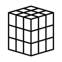 Rubik Line Icon Design vector