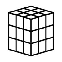 Rubik Line Icon Design vector