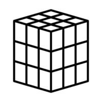 rubik línea icono diseño vector