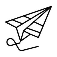 Paper plane Line Icon Design vector