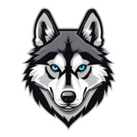 Siberian husky mascot logo png