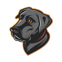 Labrador perdiguero mascota logo png